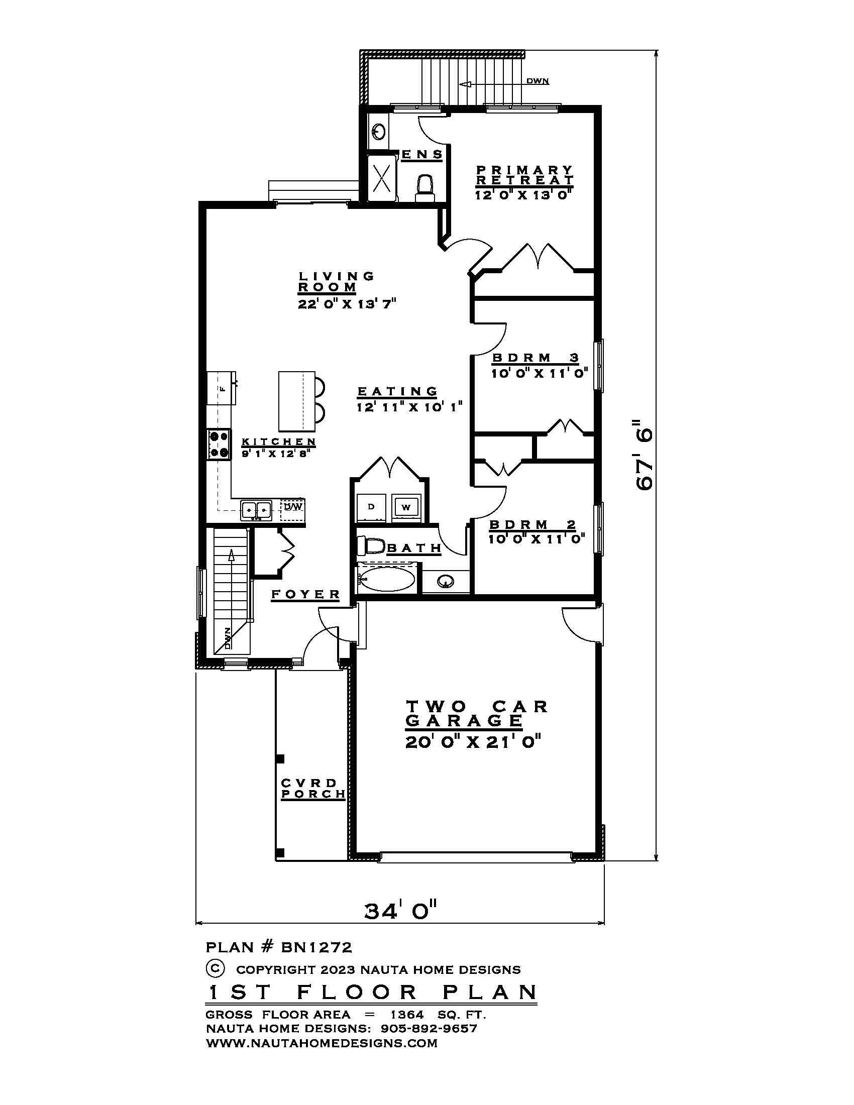 Bn1272-custom Designed House Plan – Nauta Home Designs