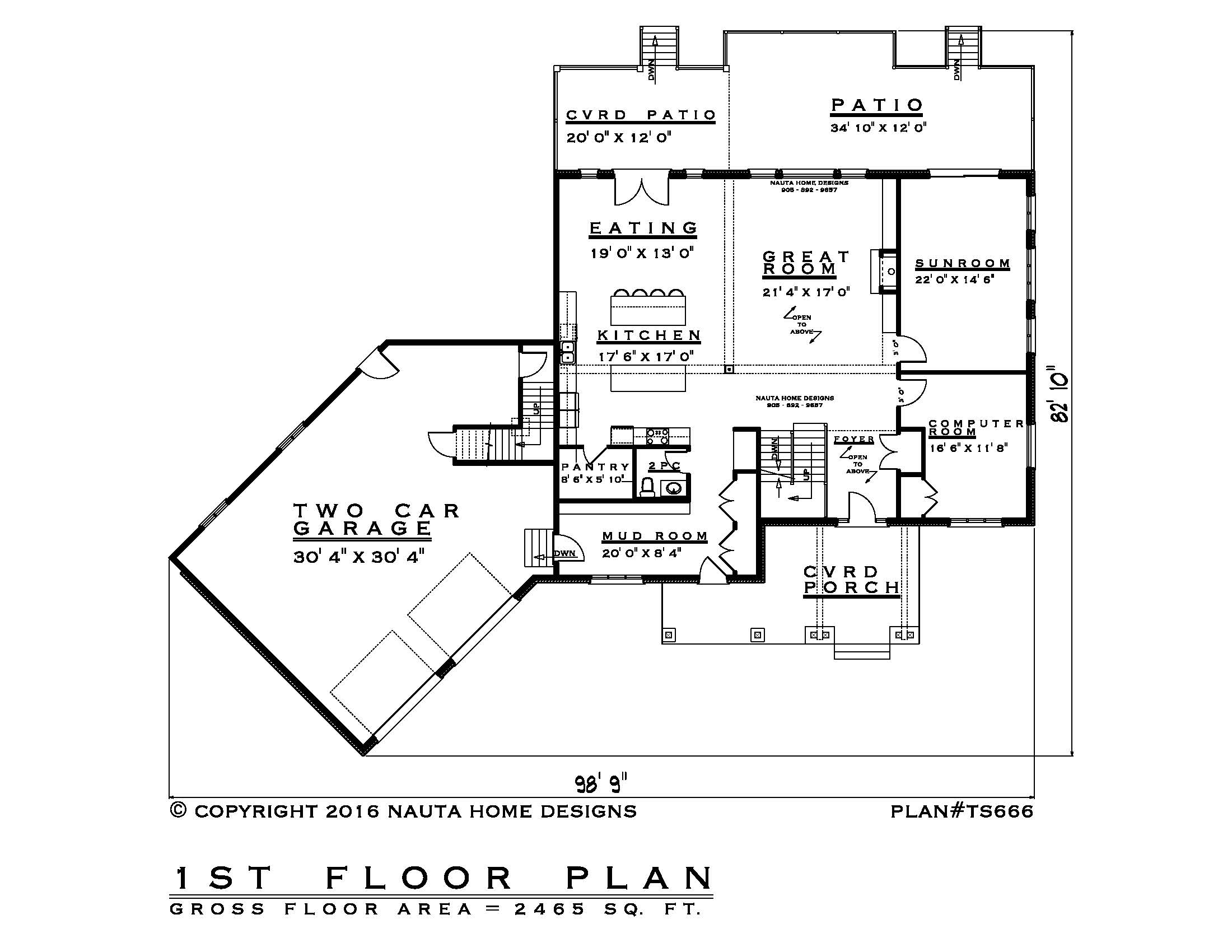 TS666- Custom Designed House Plan – Nauta Home Designs