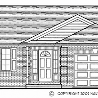Bungalow House Plan, BN325 Front Elevation