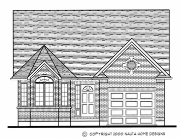 Bungalow House Plan BN138 Front Elevation