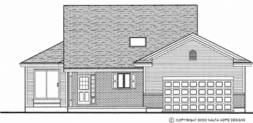 Bungalow house plan BN151 front elevation