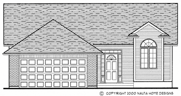 Bungalow House Plan BN154 Front Elevation