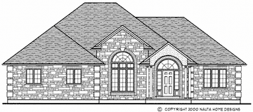 Bungalow house plan BN175 front elevation